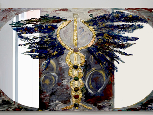  Quadri Pop Art di Carla Bertoli - Caduceo - Tecnica Mista 100x60 - 2008